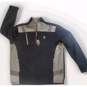 Antigua Black Golf Half Zip‎ Jacket Embroidered Regents Glen CC Men's XL New